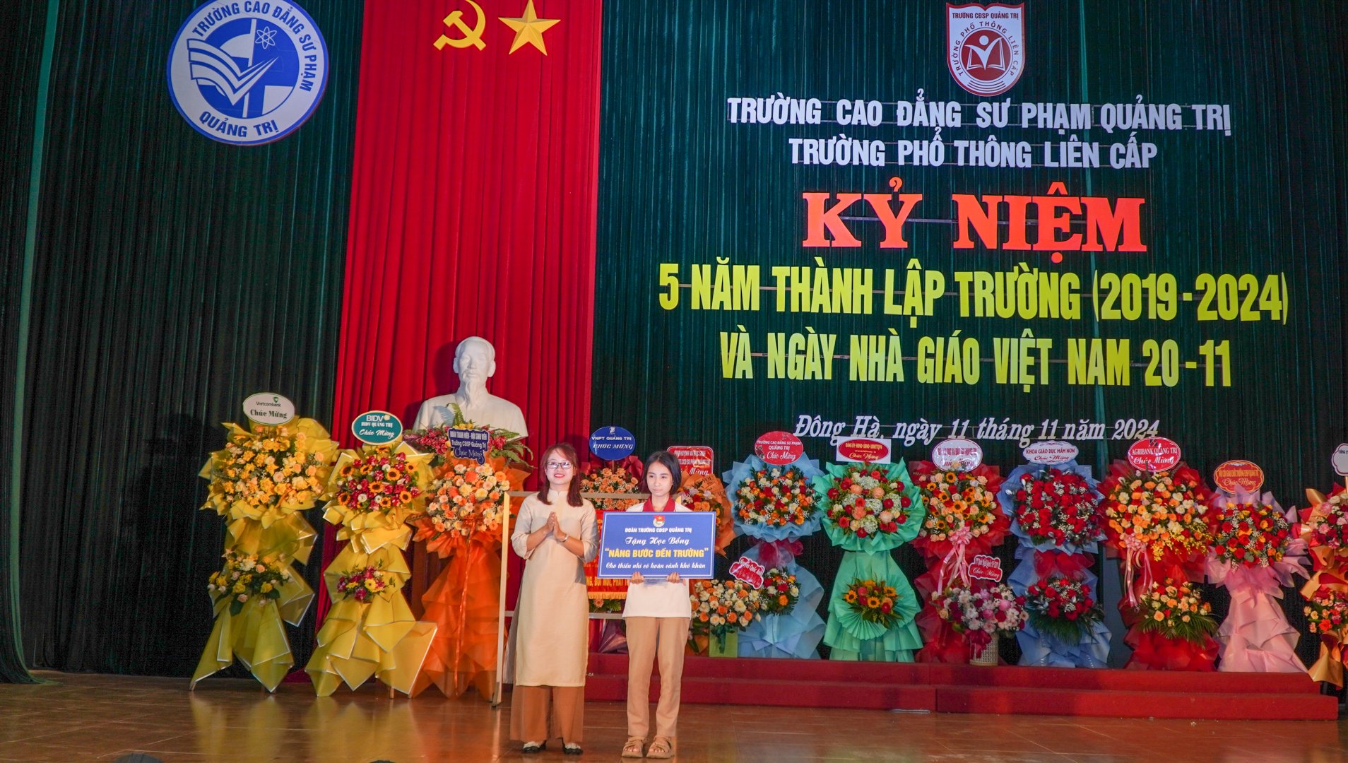 Trường Phổ thông liên cấp Cao đẳng sư phạm Quảng Trị kỷ niệm 5 năm thành lập