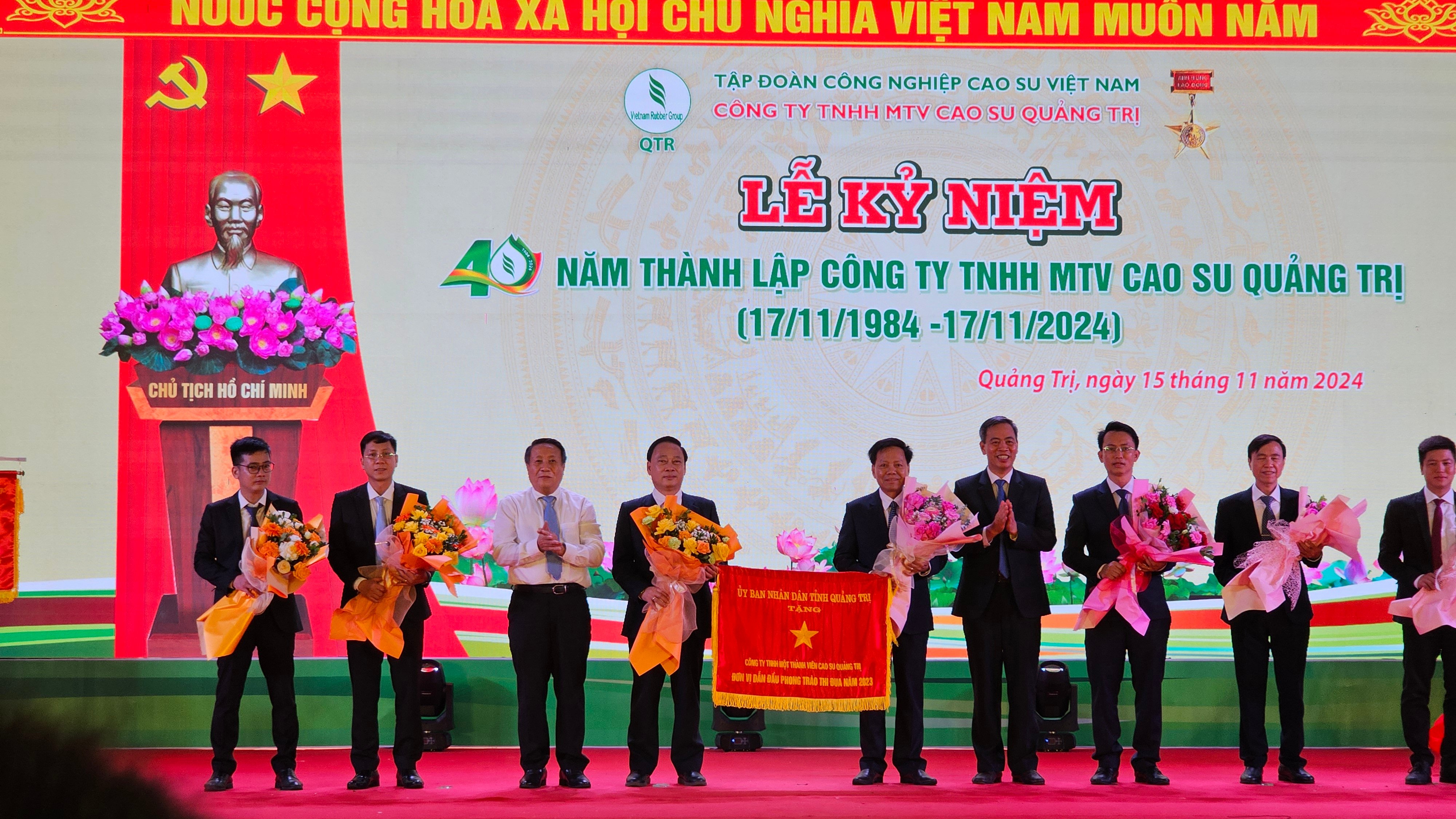 Kỷ niệm 40 năm thành lập Công ty TNHH MTV Cao su Quảng Trị