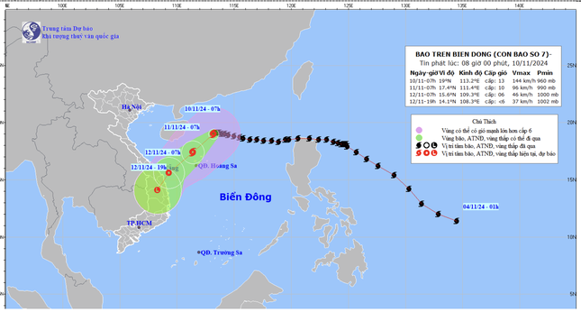 Bão số 7 Yinxing ảnh hưởng thế nào đến thời tiết Nam bộ? ảnh 1