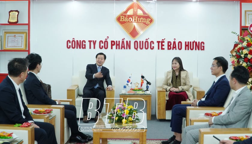 Đoàn doanh nghiệp Hàn Quốc thăm Công ty Cổ phần Quốc tế Bảo Hưng