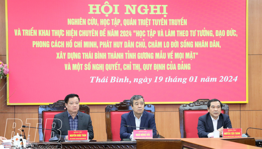 Deploying the topic of studying and following Ho Chi Minh's ideology, morality and style in 2024 throughout the province