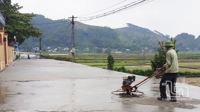 Những tuyến đường rộng 6m ở xã Cù Vân đã được hình thành.