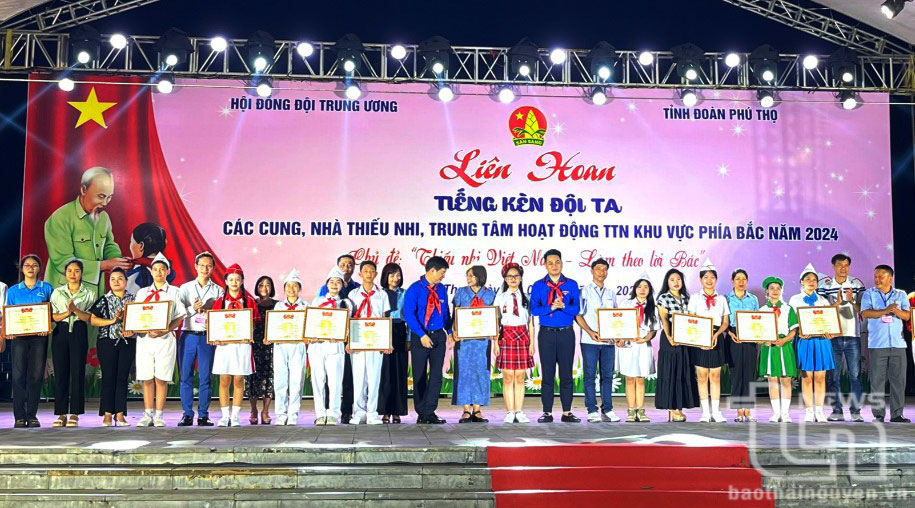 Kết thúc Liên hoan, Nhà thiếu nhi Thái Nguyên được nhận Bằng khen của Hội đồng Đội Trung ương.