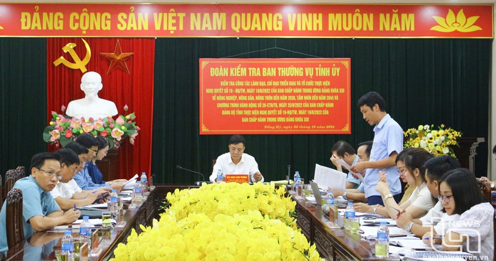 Đồng chí Đặng Xuân Trường, Ủy viên Ban Thường vụ Tỉnh ủy, Phó Chủ tịch Thường trực UBND tỉnh, chủ trì buổi kiểm tra.