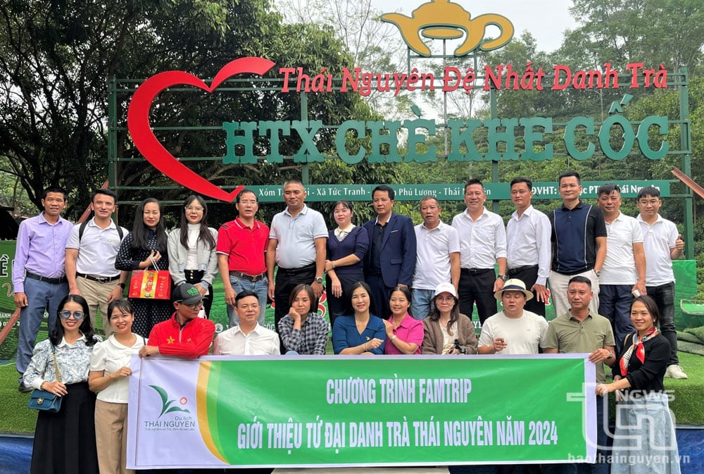 Trên 100 đại biểu tham gia đoàn famtrip trải nghiệm tại Thái Nguyên.