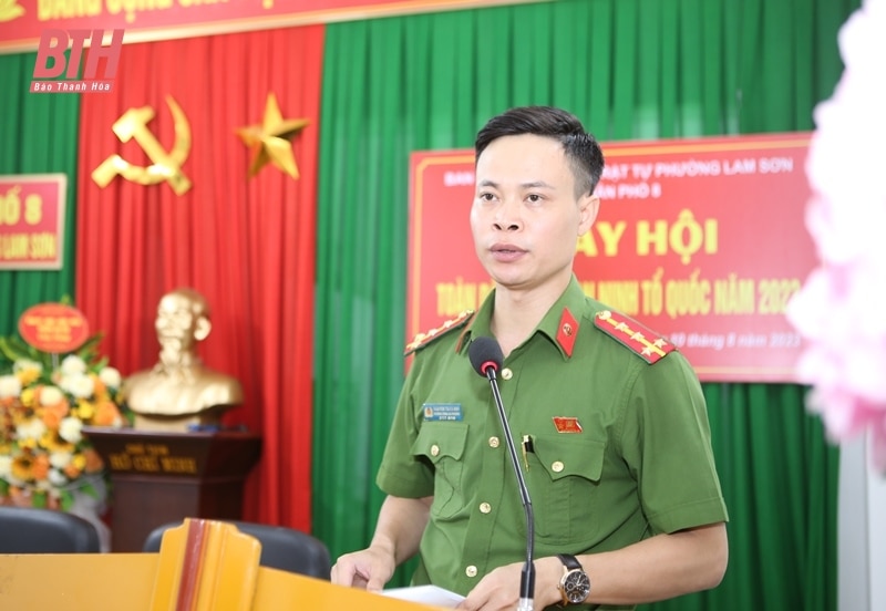 “Ngày hội Toàn dân bảo vệ an ninh Tổ quốc” tại tổ dân phố 8, phường Lam Sơn