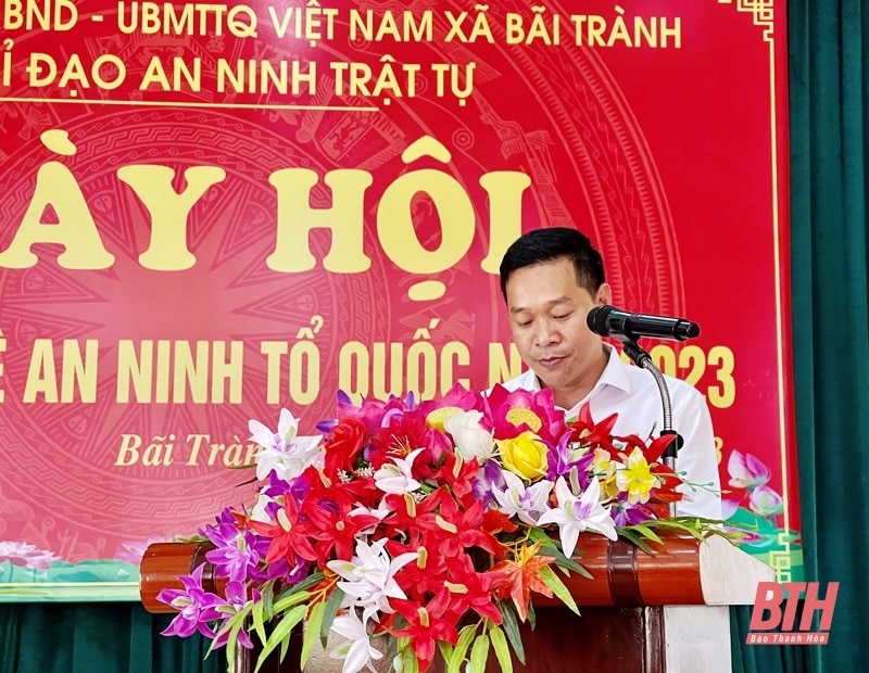 Trưởng Ban Dân vận Tỉnh ủy, Chủ tịch Ủy ban MTTQ tỉnh Phạm Thị Thanh Thủy dự Ngày hội Toàn dân bảo vệ an ninh Tổ quốc tại xã Bãi Trành