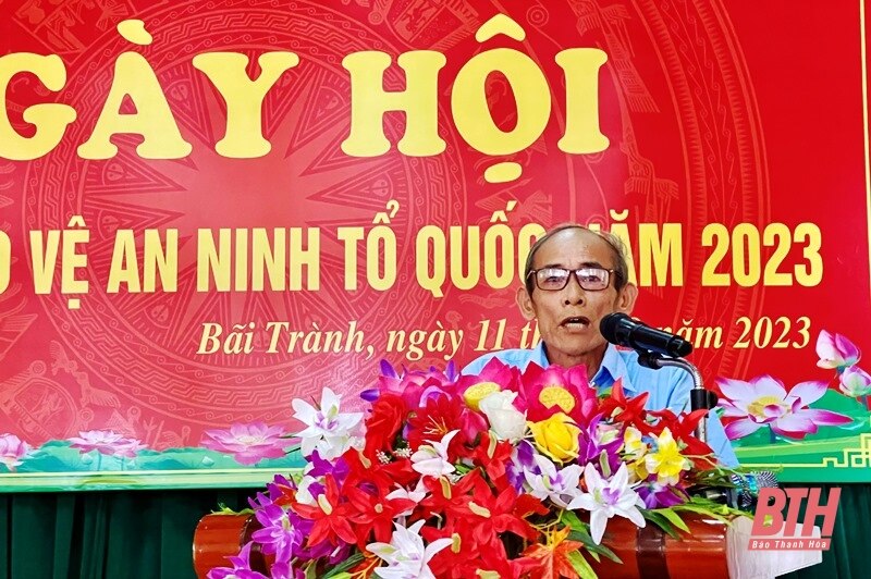 Trưởng Ban Dân vận Tỉnh ủy, Chủ tịch Ủy ban MTTQ tỉnh Phạm Thị Thanh Thủy dự Ngày hội Toàn dân bảo vệ an ninh Tổ quốc tại xã Bãi Trành