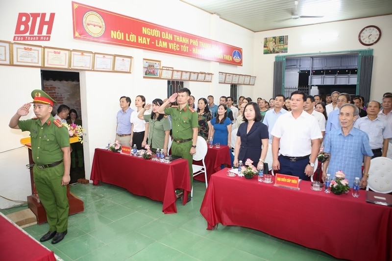 “Ngày hội Toàn dân bảo vệ an ninh Tổ quốc” tại tổ dân phố 11 (phường Lam Sơn)