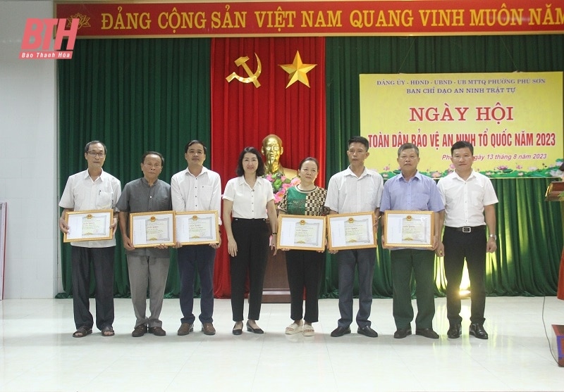 Phường Phú Sơn tổ chức Ngày hội toàn dân bảo vệ an ninh Tổ quốc năm 2023