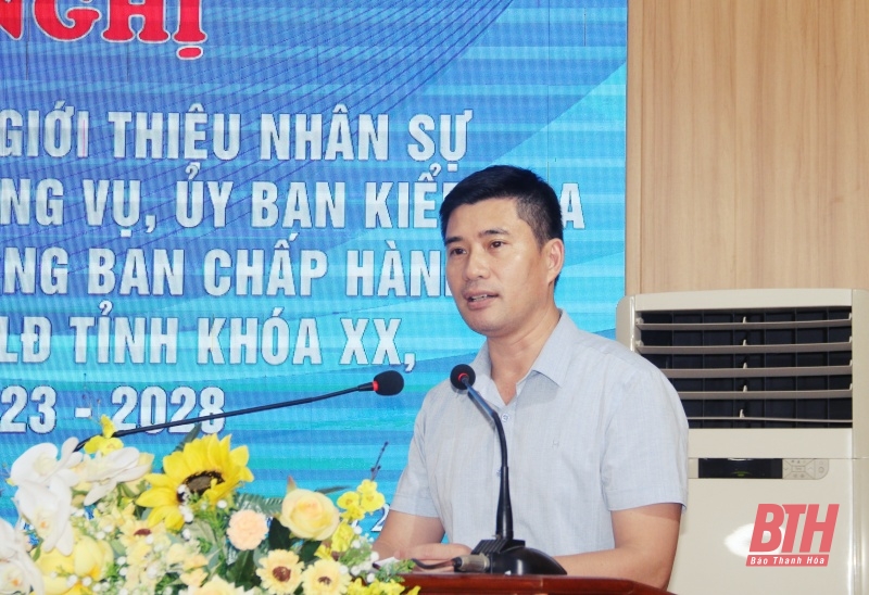 Thực hiện quy trình giới thiệu nhân sự Đại hội Công đoàn tỉnh Thanh Hoá lần thứ XX, nhiệm kỳ 2023 – 2028