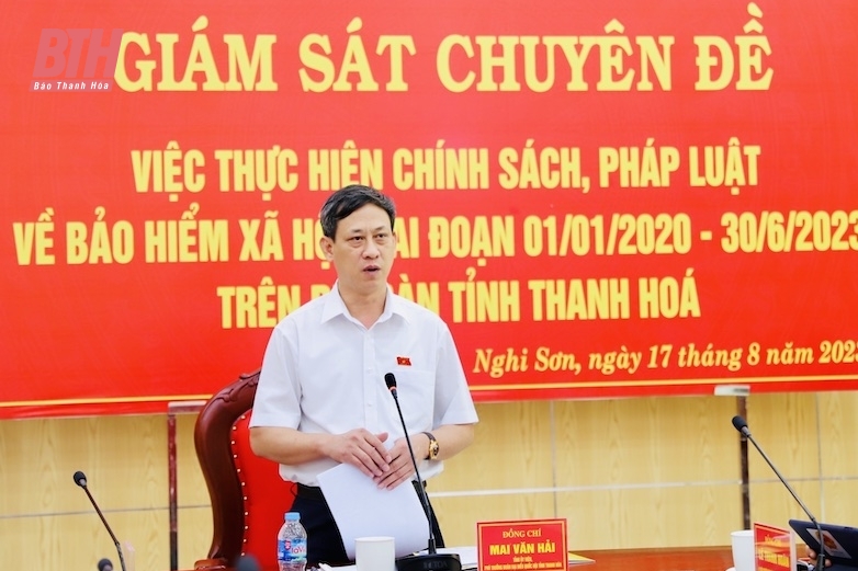 Giám sát việc thực hiện chính sách, pháp luật về BHXH tại thị xã Nghi Sơn và TP Sầm Sơn