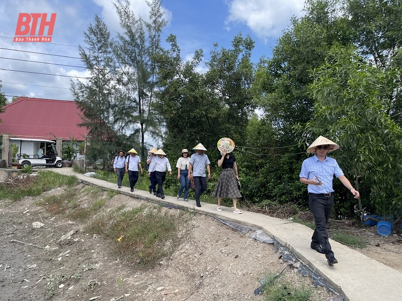 Đoàn công tác tỉnh Thanh Hoá khảo sát tại khu du lịch sinh thái cộng đồng Thiềng Liềng