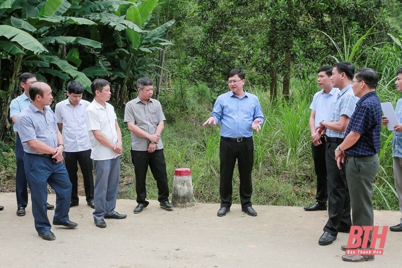 Phó Chủ tịch UBND tỉnh Mai Xuân Liêm kiểm tra thực tế một số công trình trọng điểm phòng, chống thiên tai