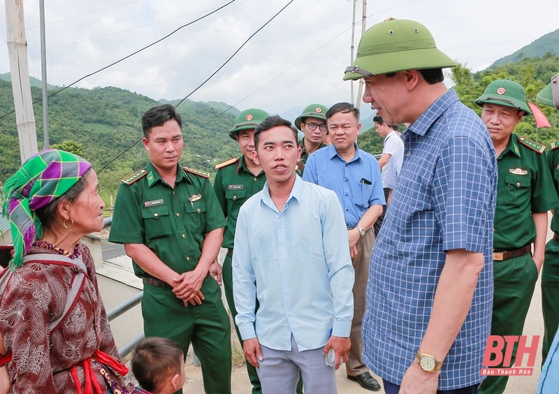 Phó Chủ tịch UBND tỉnh Lê Đức Giang kiểm tra một số công trình trọng điểm phòng, chống thiên tai tại các huyện Quan Hóa, Mường Lát 