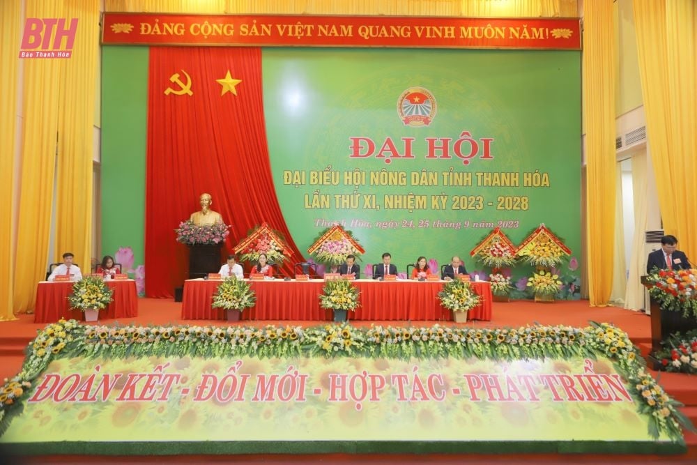 Đại hội đại biểu Hội Nông dân tỉnh Thanh Hóa khóa XI, nhiệm kỳ 2023-2028 thành công tốt đẹp