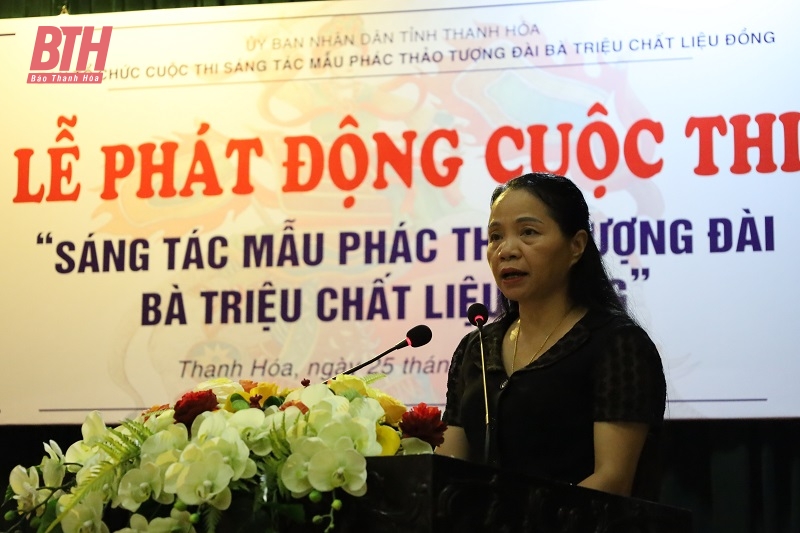 Phát động Cuộc thi “Sáng tác mẫu phác thảo tượng đài Bà Triệu chất liệu đồng