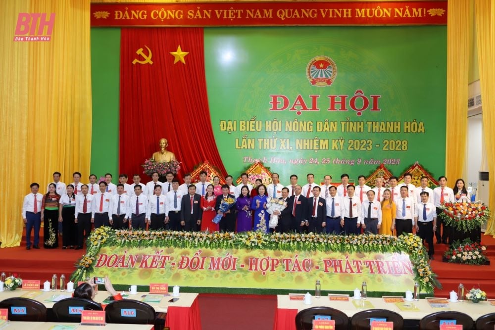 Đại hội đại biểu Hội Nông dân tỉnh Thanh Hóa khóa XI, nhiệm kỳ 2023-2028 thành công tốt đẹp