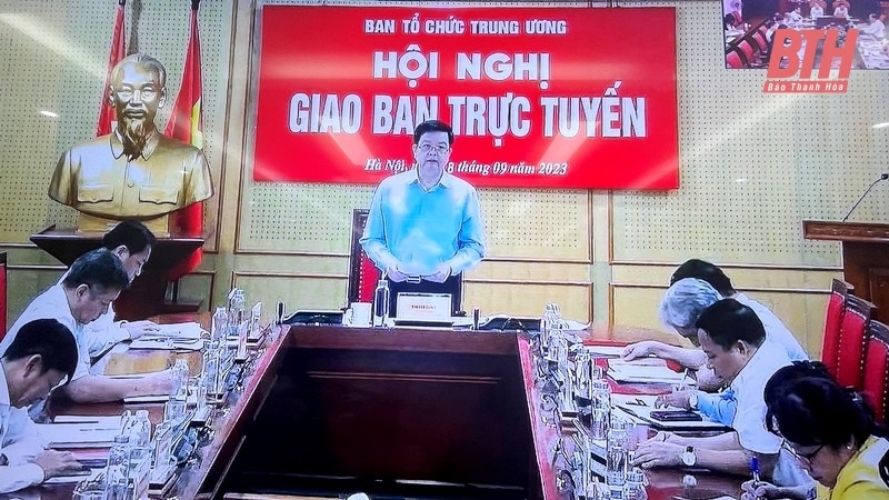 Ngành Tổ chức xây dựng Đảng đánh giá công tác quý III, triển khai nhiệm vụ quý IV năm 2023