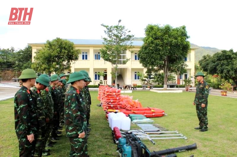 Bộ CHQS tỉnh sẵn sàng ứng phó với mưa lớn