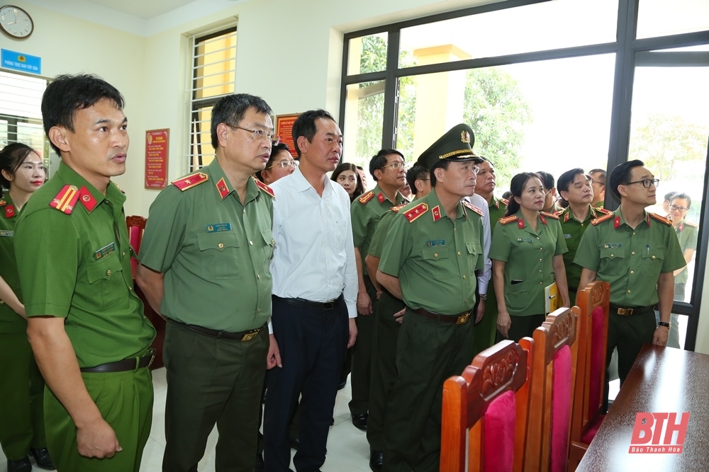 [Cập nhật] - Đoàn công tác của Bộ Công an kiểm tra công tác xây dựng công an phường điển hình, kiểu mẫu về an ninh trật tự và văn minh đô thị