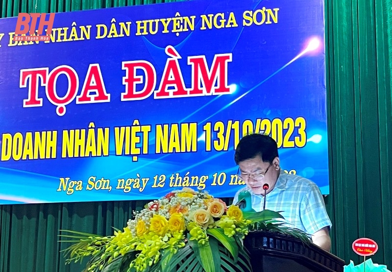 Nga Sơn tổ chức Tọa đàm Ngày Doanh nhân Việt Nam