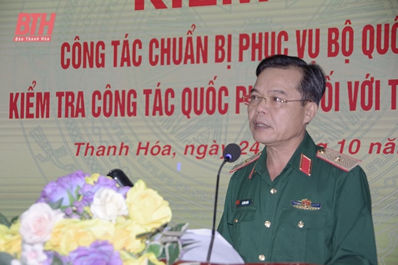 Kiểm tra công tác quốc phòng địa phương tại Thanh Hóa