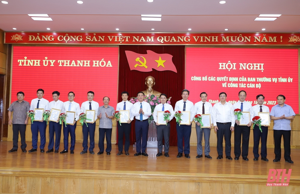 Ban Thường vụ Tỉnh ủy quyết định phân công 10 đồng chí nhận nhiệm vụ công tác mới