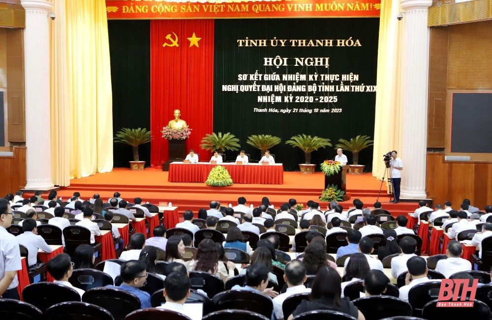 [Cập nhật] - Sơ kết giữa nhiệm kỳ thực hiện Nghị quyết Đại hội Đảng bộ tỉnh lần thứ XIX, nhiệm kỳ 2020 - 2025