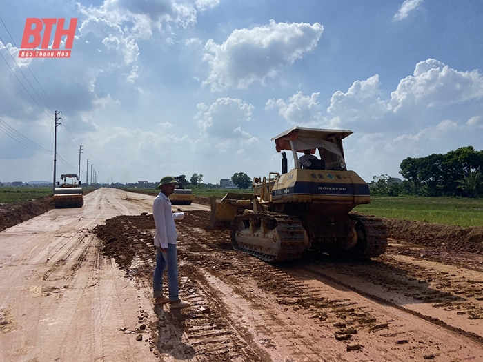 Hậu Lộc tập trung giải phóng mặt bằng, đẩy nhanh tiến độ đầu tư các dự án hạ tầng phục vụ phát triển kinh tế - xã hội