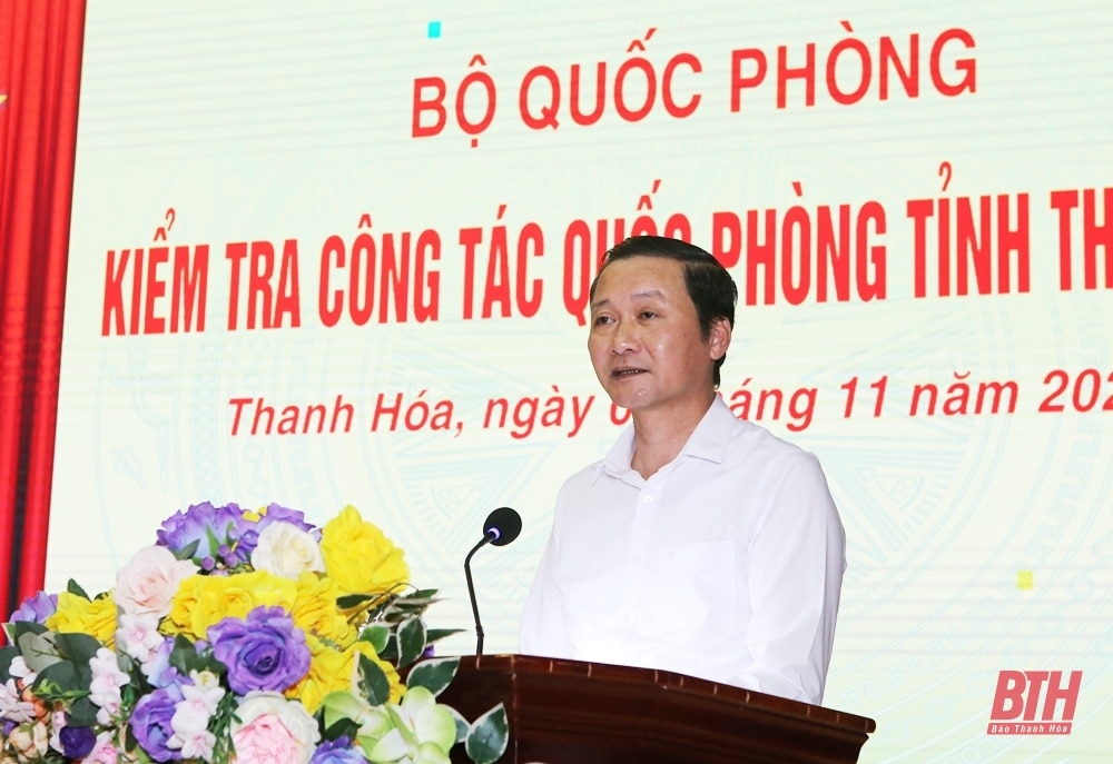 Đoàn kiểm tra của Bộ Quốc phòng kiểm tra công tác quốc phòng năm 2023