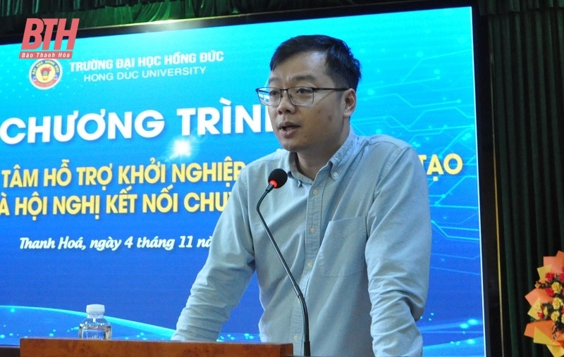 Ra mắt Trung tâm Hỗ trợ khởi nghiệp đổi mới sáng tạo Trường Đại học Hồng Đức