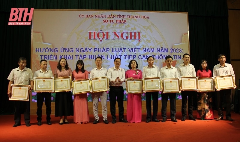 Sở Tư pháp Thanh Hóa hưởng ứng Ngày pháp luật Việt Nam năm 2023