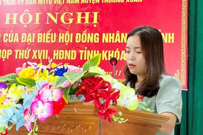 Đại biểu HĐND tỉnh tiếp xúc cử tri tại huyện Thường Xuân