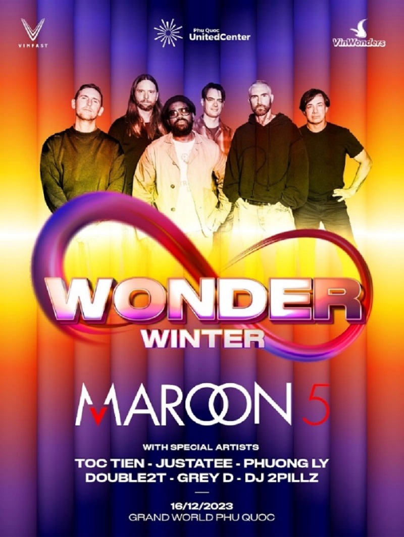 Siêu nhạc hội 8Wonder Winter Festival công bố 11 bản hit và dàn sao Việt biểu diễn cùng Maroon 5