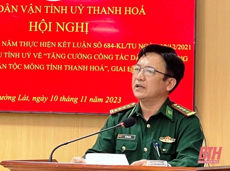 Tăng cường công tác dân vận trong vùng đồng bào dân tộc Mông tỉnh Thanh Hóa