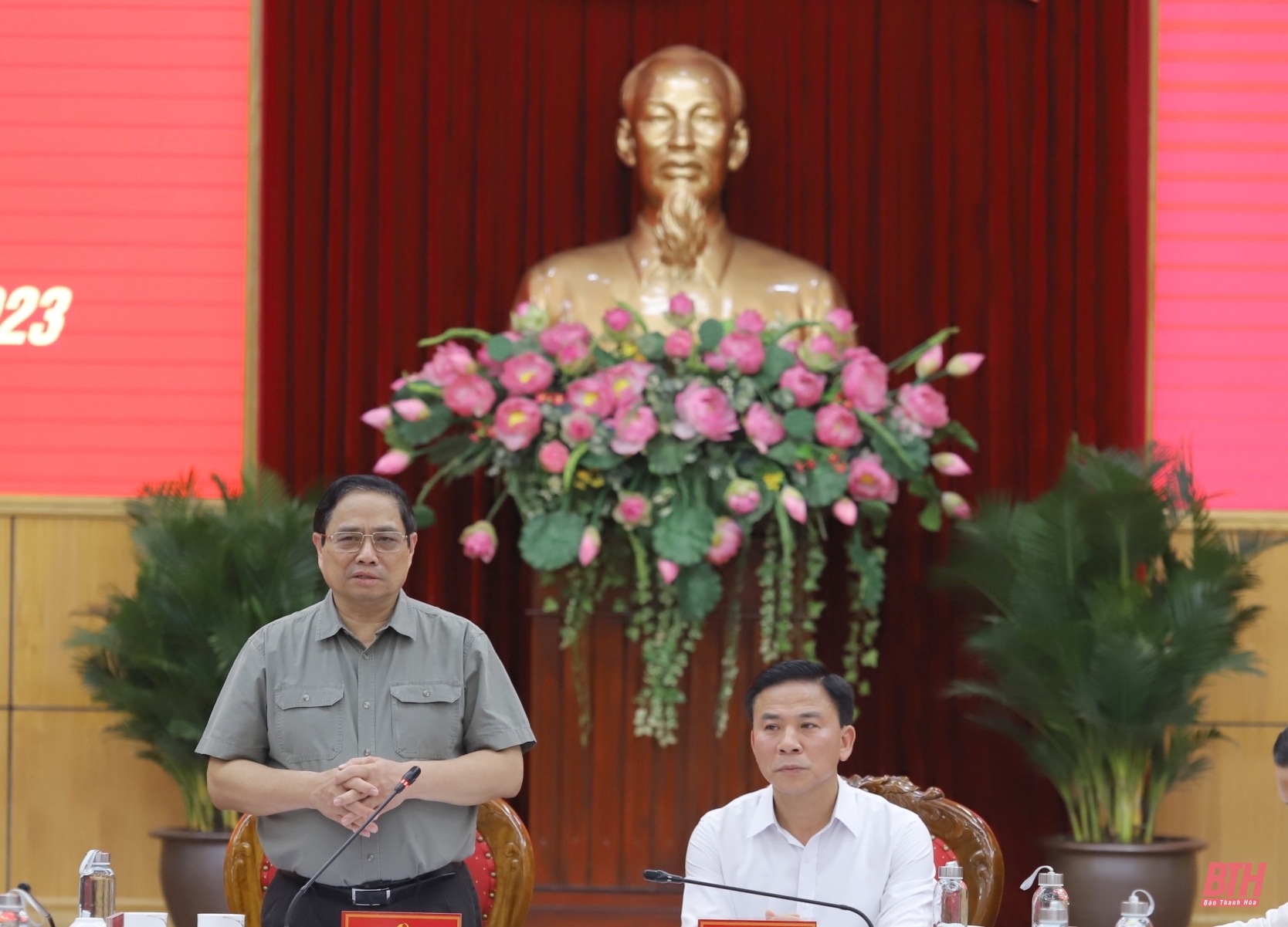 Thủ tướng Chính phủ Phạm Minh Chính làm việc với Ban Thường vụ Tỉnh ủy Thanh Hóa về kết quả sau nửa nhiệm kỳ Đại hội Đảng bộ tỉnh lần thứ XIX