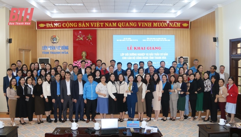 Bồi dưỡng nghiệp vụ đấu thầu cơ bản cho cán bộ công đoàn tỉnh Thanh Hoá