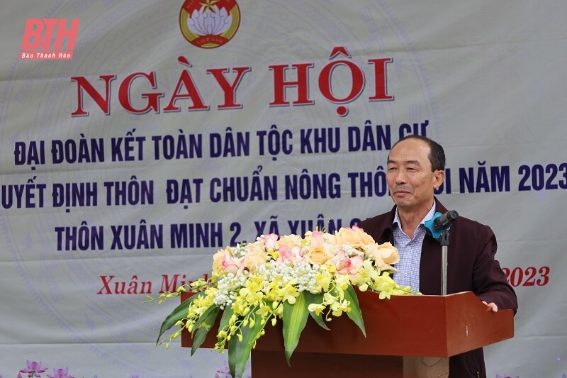 Phó Chủ tịch Thường trực HĐND tỉnh Lê Tiến Lam dự Ngày hội Đại đoàn kết toàn dân tộc cùng Nhân dân thôn Xuân Minh 2