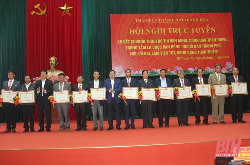 TP Thanh Hóa sơ kết chương trình xây dựng “Đô thị văn minh, công dân thân thiện”