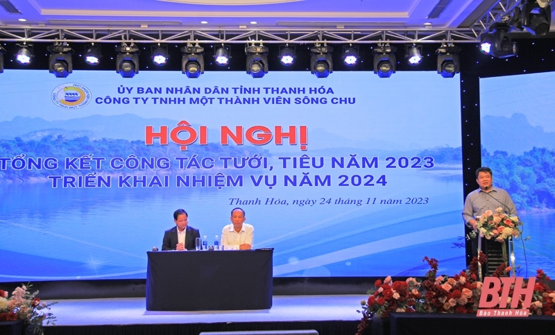 Công ty TNHH MTV Sông Chu triển khai nhiệm vụ tưới, tiêu năm 2024