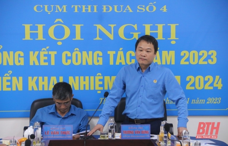 Cụm thi đua số 4, LĐLĐ tỉnh Thanh Hóa triển khai hiệu quả phong trào thi đua yêu nước trong công nhân, viên chức, lao động