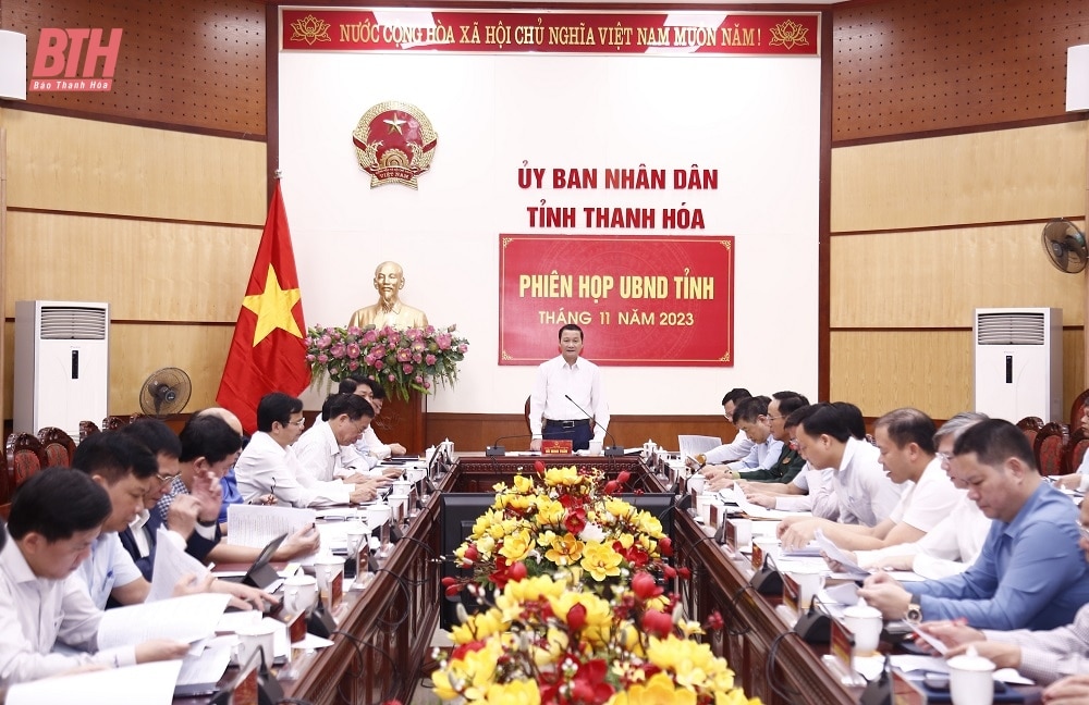 Phiên họp UBND tỉnh tháng 11: Thảo luận, cho ý kiến vào báo cáo, kế hoạch tài chính và một số nội dụng quan trọng khác