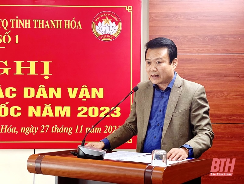 Cụm thi đua số 1 giao ban công tác dân vận và hoạt động MTTQ năm 2023