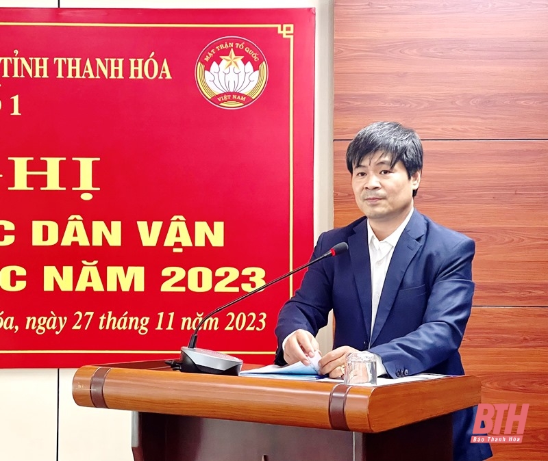 Cụm thi đua số 1 giao ban công tác dân vận và hoạt động MTTQ năm 2023