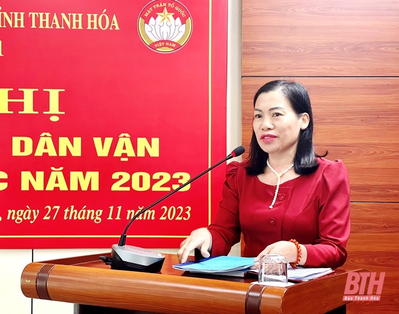 Cụm thi đua số 1 giao ban công tác dân vận và hoạt động MTTQ năm 2023