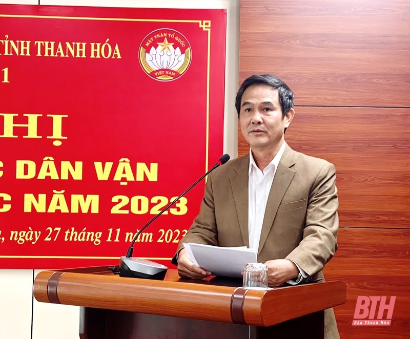 Cụm thi đua số 1 giao ban công tác dân vận và hoạt động MTTQ năm 2023