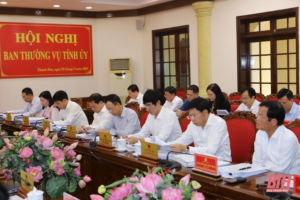 Ban Thường vụ Tỉnh ủy đánh giá tình hình thực hiện nhiệm vụ năm 2023; nhiệm vụ, giải pháp chủ yếu năm 2024