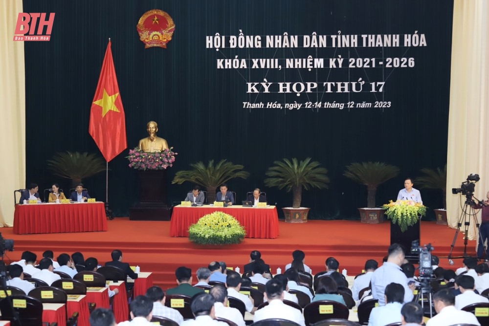 [Cập nhật] - Kỳ họp thứ 17, HĐND tỉnh Thanh Hóa khóa XVIII: Các đại biểu thảo luận tại hội trường nhiều nội dung quan trọng