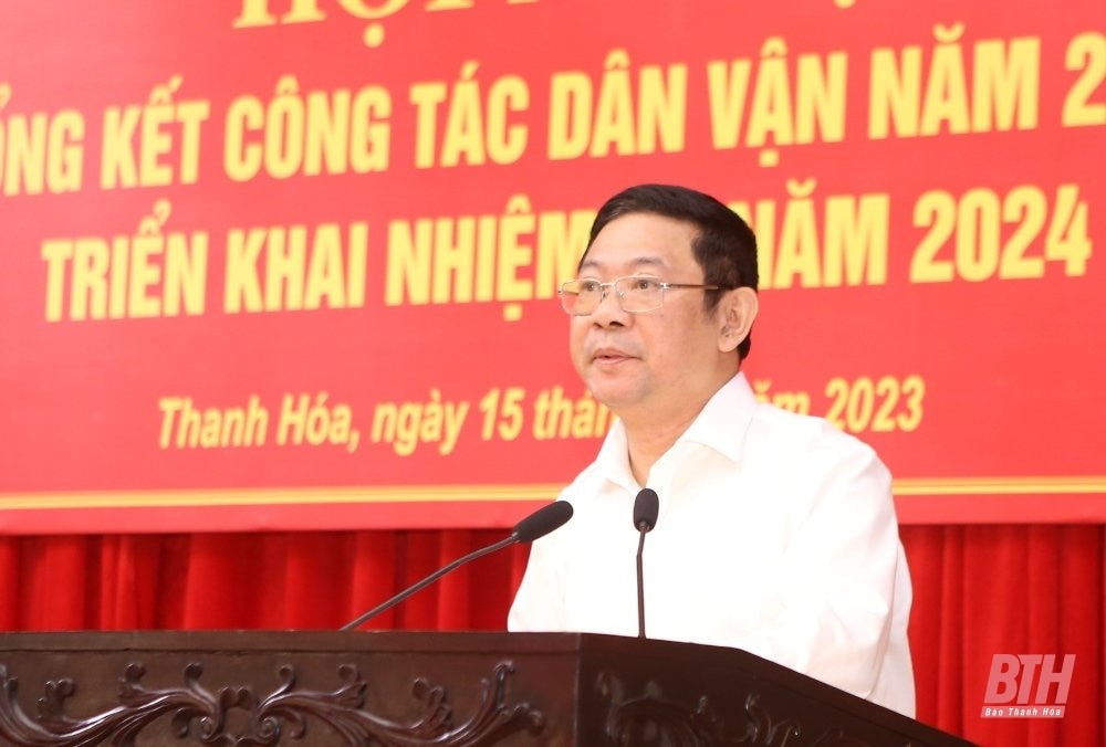 Tổng kết công tác dân vận năm 2023, triển khai nhiệm vụ năm 2024